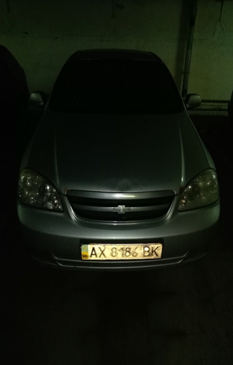 Автомобіль CHEVROLET LACETTI NF 19B, легковий седан-В, сірий, державний номер AX8186BK, 2008 року випуску, номер кузова KL1NF19BE8K951599, об’єм двигуна 1796. Основні засоби в кількості 15 од.