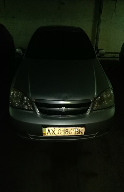 Автомобіль CHEVROLET LACETTI NF 19B, легковий седан-В, сірий, державний номер AX8186BK, 2008 року випуску, номер кузова KL1NF19BE8K951599, об’єм двигуна 1796. Основні засоби в кількості 15 од.