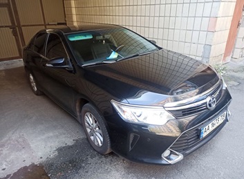 Автомобіль TOYOTA CAMRY ELEGANCE 2017 р.в., колір чорний, об’єм двигуна 2494 см. куб, вид палива – бензин, номер кузова: JTNBF4FK303035651, номер державної реєстрації: АА1673ТВ. Основні засоби у кількості 79 одиниць