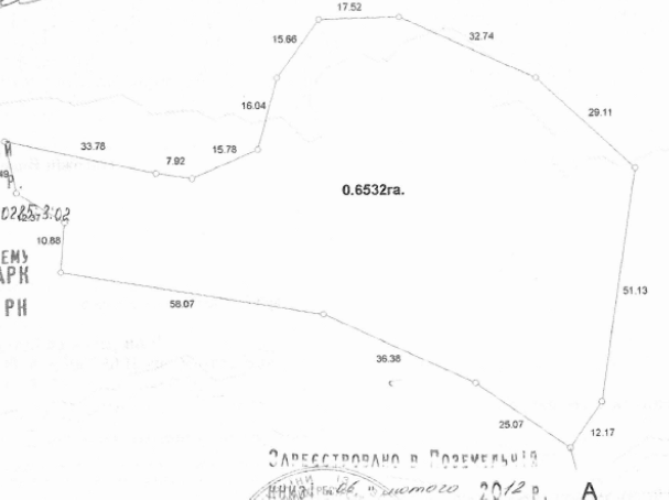 Земельна ділянка S=0.6532га, для ведення особистого селянського господарства, кадастровий номер: 0120480800:07:001:0285, адреса: АРК, Бахчисарайський р-н 